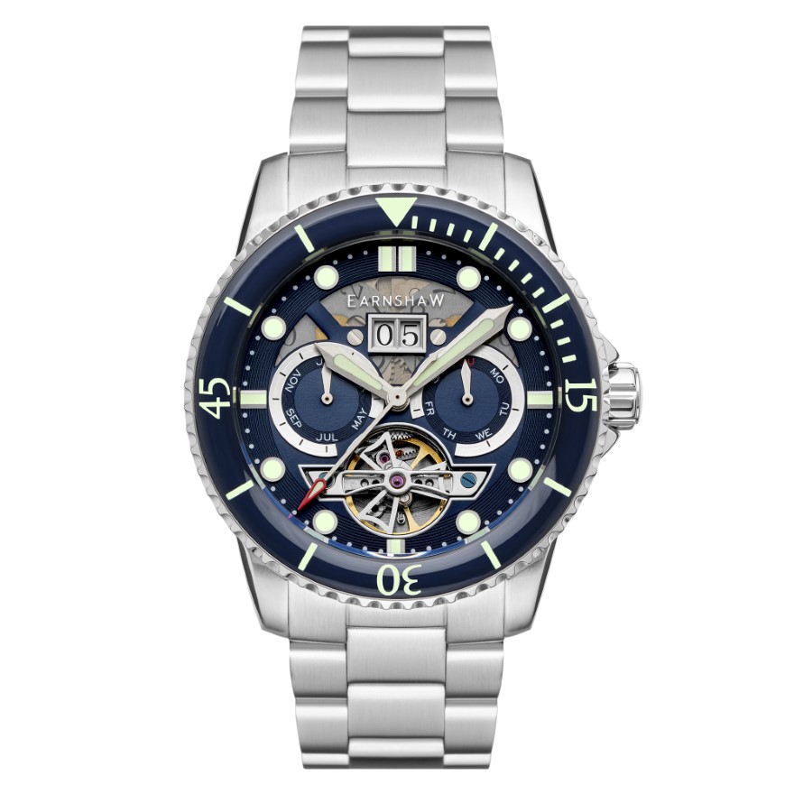 Thomas Earnshaw 43mm Men's Automatic Watch ADMIRAL ES-8174-22 - Click Image to Close